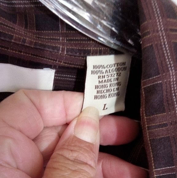 Perry Ellis long sleeve button down shirt men size large - Picture 4 of 7